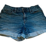 a.n.a Vintage  Jean Shorts Size 6 Low Rise Cuffed Blue Y2K Mini grunge vsco jorts Photo 0