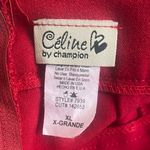 CELINE  Elegant Red Button-Detail Skirt size XL Photo 4