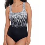 Swim Solutions Black White Women's Sharp Therapy One Photo 0