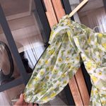 Anthropologie Dear Jose Stella Off-Shoulder Mini Dress tie front bow daisy floral corset drop Photo 6