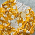 Sabo Skirt  Lista Dress Paraiso Yellow Floral Large NEW Cutout Long Sleeve Photo 2