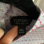 Topshop Puff Sleeve Red Dot Long Sleeve Fitted Blouse Sz 0 Photo 3