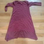 Soft Surroundings XS Long Sleeve Midi Dress with Glitter Mauve Fits Medium Photo 4