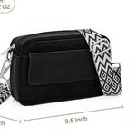 Black Fanny Pack Women Crossbody Purse Matte Faux Leather Sling Vegan Bag D1 Photo 5