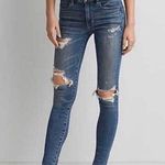 American Eagle WOMEN'S 𝅺 skinny super stretch ripped jeans Photo 0