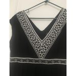 R & K ORIGINALS Women's Leopard Print Black Detail Sleeveless Dress Sz 8 Petite Photo 2