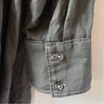 COS  Oversized Linen Black Shirt Button Down Photo 5
