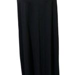 EXPRESS Black Wrap Front Slit Modest Maxi Elastic Waist Skirt Womens Medium Photo 2