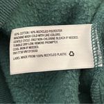 A New Day Mock Neck Cropped Sweatshirt Ram Skull Patch Dark Teal S Photo 5