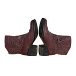 Donald J Pliner Womens Baila Burgundy Leather Star Studded Edgy Ankle Boots 9M Purple Size 9 Photo 6