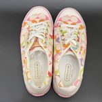 Coach Barrett Multicolor Signature C Poppy Low Top Lave up Sneakers Size 7.5B Photo 3