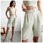 Aritzia Wilfred Limerick Short Light Sage Green Size 12 DTR4 Photo 1