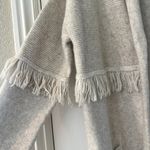 Tahari  Super Soft Long Line Open Cardigan Sweater with Fringe Size Small Photo 2