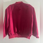 Bogari Jack Red Maroon Full Zip 100% Silk Photo 4