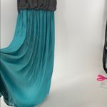 Loft sleeveless dress teal grey minimalist lightweight whimsical casual Photo 1