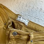 Free People Mustard Yellow Jeans Frayed Hem Photo 2