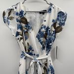 Lulus  French Countryside White Blue Floral Print‎ High-Low Dress Sz M NEW Photo 4