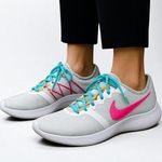 Nike White Pink Viale Tech Racer Running Shoe Photo 0
