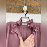 Liseuses Poggi 1973 virgin wool dusty pink Robe dress size large Photo 7