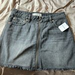 Free People  zip jean skirt Photo 0