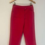Oscar de la Renta Vintage cotton blend pants Hot Pink Size 4 ankle Photo 2