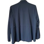 J. Jill Fit Nylon Blue Zip Up Lightweight Jacket Size Large Work Out Athleisure Photo 1