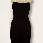 Rosette 𝅺TAYLOR Black Dress with Contrast  neckline Photo 0
