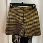 Moschino NWT Boutique  Gold and Black Shorts Size USA 6 Photo 0