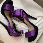 Elegant Purple and Black Women's Heels. Size 7.5 Photo 1