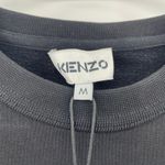 NWT Kenzo Paris Varsity Pullover Sweatshirt Size Medium Embroidered Tiger $395 Black Photo 5