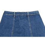 Altar'd State Women Denim Skirt Back to School Mini Button Up Pockets Blue Small Photo 4