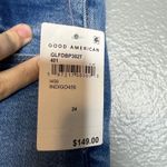 Good American  Good Legs Flare Jeans Plus Size 24 Light Wash Denim‎ NWT Photo 2