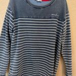 Jane and Delancey  Blue and White Striped Long Sleeve Top Photo 1