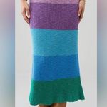 Show Me Your Mumu NWT Revolve  Pippa Sweater Skirt in Sunset Stripe Knit SZ S Photo 0