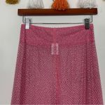 For Love & Lemons NWT  Kiara Mesh Rhinestone Pink Biker Shorts Size Large Photo 5