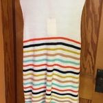 Entro Oversized rainbow striped NWT v neck sweater Photo 11