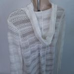 rxb / S / Ivory Crochet Lace Long Sleeve Hooded Bl White Photo 11