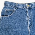 Bonjour Vintage 90s Dark Wash Denim Pencil Skirt Photo 7