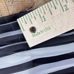 Ny Collection  Black & White Striped Pleated Midi Skirt Elastic Waist Size Small Photo 5