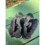 Madden Girl Carra Combat Boots Black Faux Suede Fur Lined Moto Size 8.5 NWT Photo 4