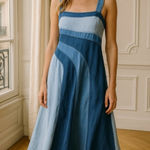 Anthropologie NEW  Pilcro Seamed Smocked Midi Dress Small Photo 0