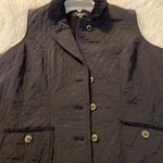 Talbots  Women Petite 1XP Vest long 24” bust42”black excellent condition Photo 13