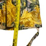 Ann Taylor LOFT Womens Skirt Size 12 Beige Yellow Floral Pleats Tie Waist Cotton Photo 6