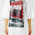 DKNY  Oversized City Screenprint Dress White Size M NWT Photo 0
