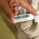 Quince  100% Washable Silk Skirt in champagne color size L Photo 4