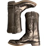 Justin  Cora Leather Roper Boots 6A Black Round Toe J Flex Comfort Insoles Photo 1