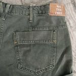 Free People Beginner’s Luck Cotton Cuffed Shorts, Olive Size 32 New w/Tag Photo 8
