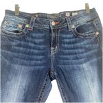 Miss Me Jeans Mid Rise Easy Crop Rhinestone embellished Women’s Sz 30 Dark Wash Photo 4