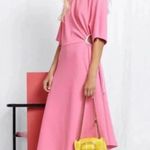 See By Chloe Pink Cutout Midi Dress Photo 0
