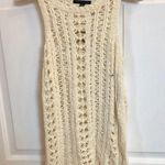 American Eagle  sleeveless crochet ivory top Photo 0